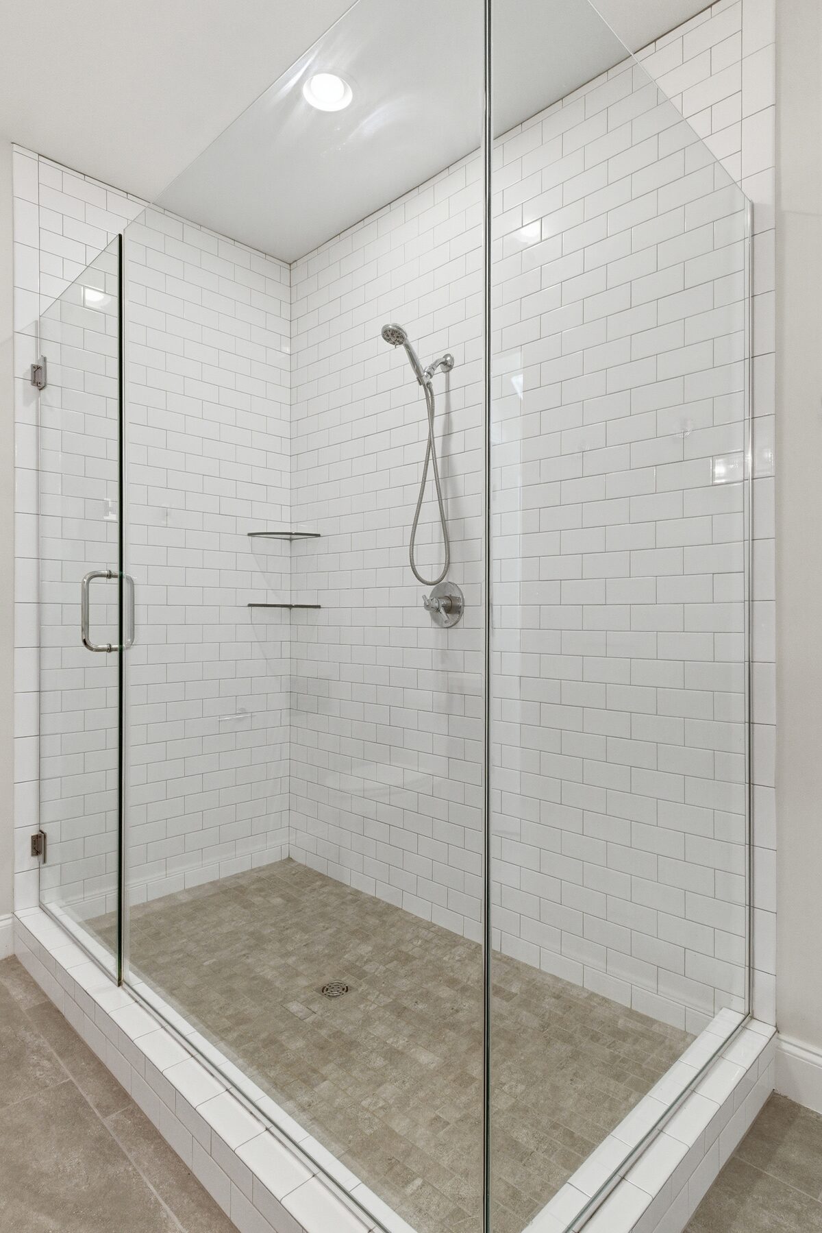 Walk-in glass shower