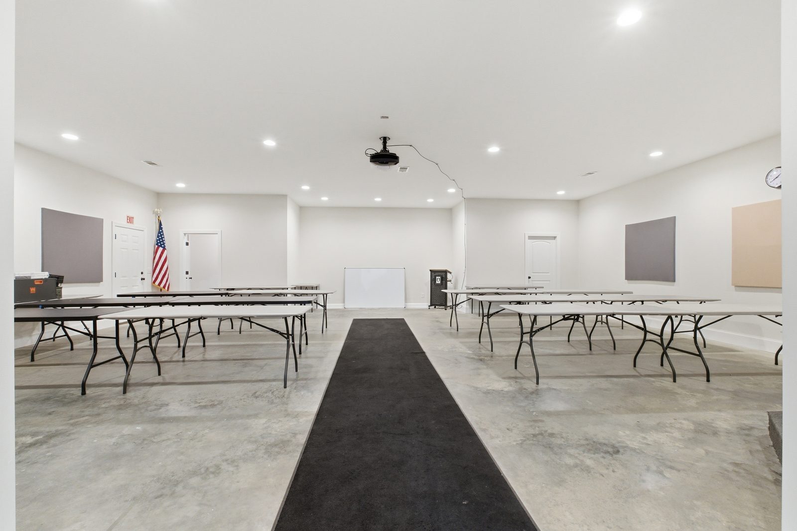 Vast lower-level meeting space